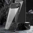Силиконовый чехол для iPhone Air, с жесткой задней стенкой, дымчато-черный