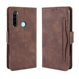 Футляр з клапаном для Xiaomi Redmi Note 8T, Card Slot, коричневий