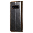 Флип-кейс CASEME для Samsung Galaxy S10+ Plus, Waxy Textured, кофе