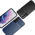 Чoхол до Samsung Galaxy S22+ Plus 5G, Carbon Gel, темно-синій 