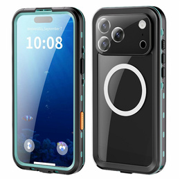 Чохол для iPhone 17 Pro Max, водонепроникний IP68, SHELLBOX MagSafe, синій