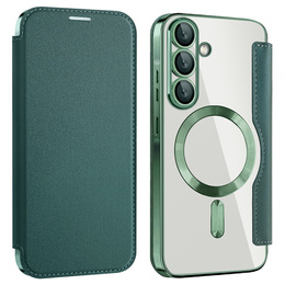 Чохол-книжка для Samsung Galaxy A56, RFID Wallet MagSafe CamShield, зелений