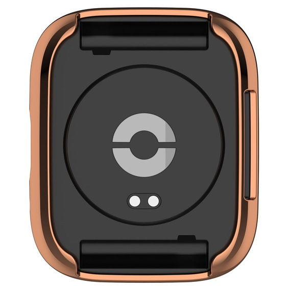 Чехол 2 в 1 с защитой экрана для Xiaomi Redmi Watch 3 Lite / Watch 3 Active,  розовый rose gold