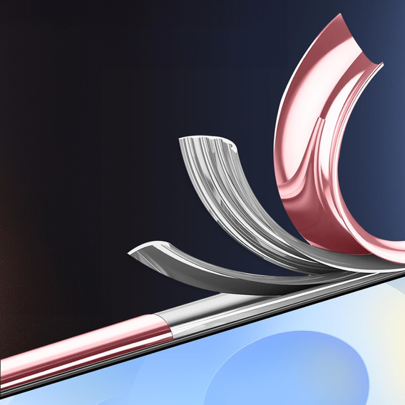 Чохол для Samsung Galaxy S25 Edge, Electro MagSafe, рожевий rose gold + Скло на екран