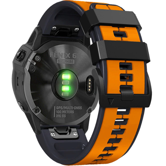 Силіконовий ремінець для Garmin Fenix 26mm, Orange