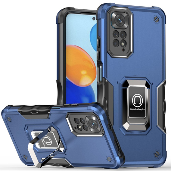 Чехол до Xiaomi Redmi Note 11 / 11S, Dual-Layer Armor, синий