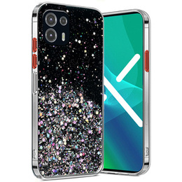 Чoхол до Motorola Edge 20 Lite, Glittery, чорний