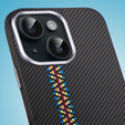 Чохол для iPhone 13, Carbon Fiber MagSafe, чорний