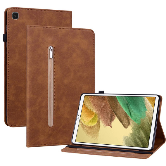 Чехол для Samsung Galaxy Tab A7 Lite, Wallet Pen Slot, коричневый