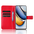 Футляр з клапаном для Realme 11 Pro 5G / Pro+ 5G, Crazy Horse Wallet, червоний