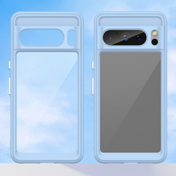 Чехол для Google Pixel 8 Pro, Fusion Hybrid, прозрачный / синий