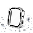 2в1 чехол и защитное стекло для часов Apple Watch 4/5/6/SE 44mm, Silver