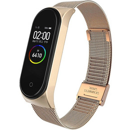 Браслет  MilaneseBand для Xiaomi Mi Band 3 / Band 4 - Rose Gold
