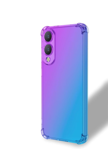 Чехол для Samsung Galaxy S25 Edge, Gradient Dropproof, Фиолетовый / синий