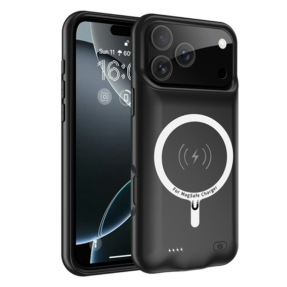 Чехол с аккумулятором для iPhone 17 Pro Max Powerbank 6000mAh MagSafe