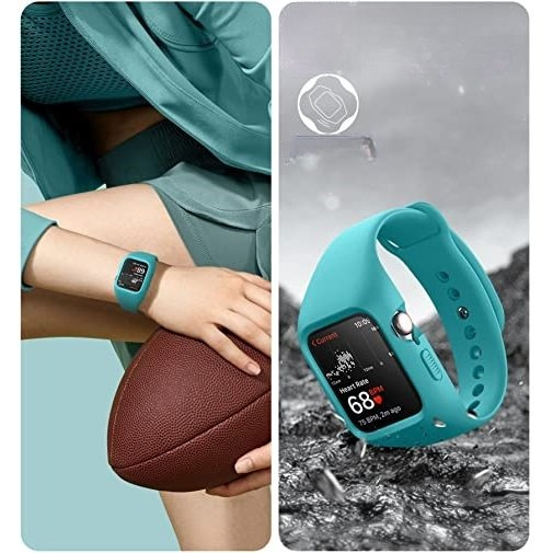 Ремень + чехол Suritch для Apple Watch 4/5/6/7/8/SE 44/45mm, синий