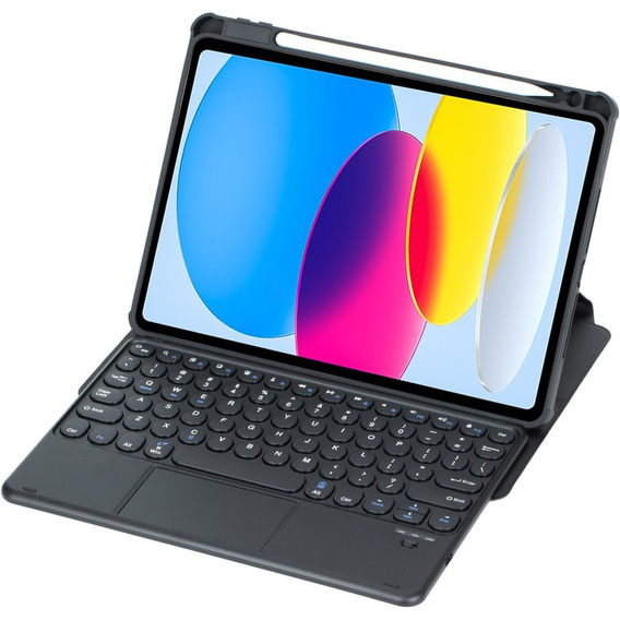 Чехол клавиатура для iPad 11" 2025 A16 (11 gen.) / iPad 10.9" 2022 (10 gen.), Rotary 360° Leather, чёрный