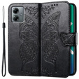 Чохол-книжка для Motorola Moto G14, Butterfly, чорний