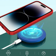 Чехол до iPhone 15 Pro Max, Slide Camera Magsafe, красный