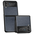 Чохол Litchi Leather для Samsung Galaxy Z Flip 4, Blue