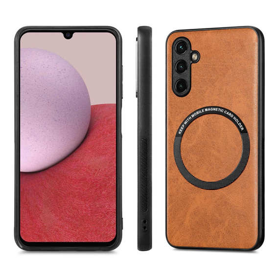 Чехол до Samsung Galaxy A14 5G, Leather Hybrid MagSafe, коричневый