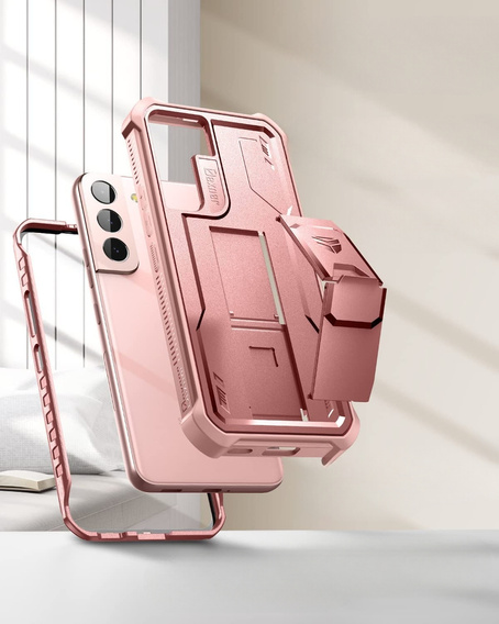 Броньований чохол для Samsung Galaxy S22, Dexnor Full Body, рожевий rose gold