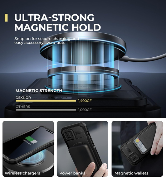 Броньований чохол Dexnor CamProtect MagSafe для iPhone 13 / 14