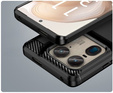 Чехол до Motorola Edge 50 Ultra, Carbon, чёрный