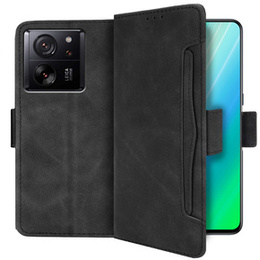 Откидной чехол для Xiaomi 13T / 13T Pro, Card Slot, чёрный