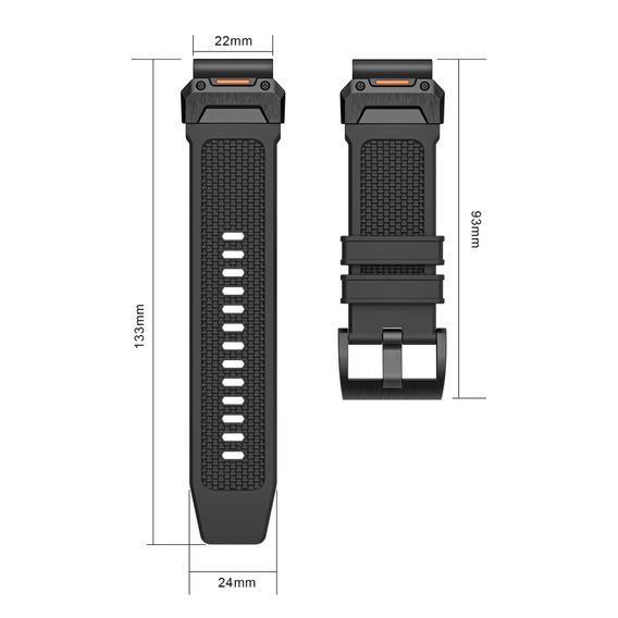 Силиконовый ремешок QuickFit для Garmin Fenix 22 мм