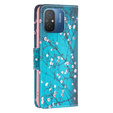 Откидной чехол для Xiaomi Redmi 12C, Wallet, sakura, синий