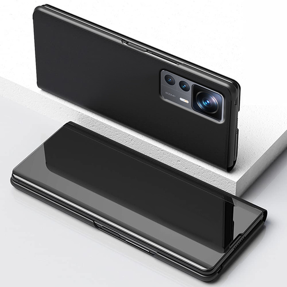 Чехол до Xiaomi 12T / 12T Pro, Clear View, чёрный