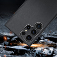 Кожаный чехол для Samsung Galaxy S24 Ultra, кожаный гибрид, черный