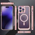 Чохол для iPhone 15 Pro Max, ERBORD Impact Guard, MagSafe, рожевий