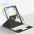 Чохол + клавіатура iPad 7/8/9 10.2 2021 / 2019 / 2020, Touchpad Pen Slot, чорний