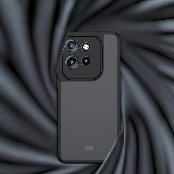 Чoхол до Motorola Edge 50 Neo / Motorola ThinkPhone 25, Fusion Hybrid, прозорий / чорний