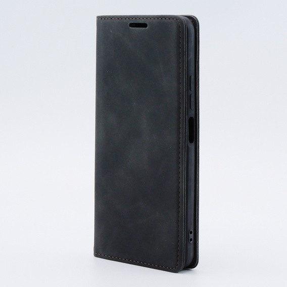 Чехол для Xiaomi Redmi Note 12 4G, ERBORD Vintage, бумажник с клапаном, чёрный