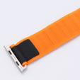 Нейлоновый ремешок для Apple Watch 1/2/3/4/5/6/7/8/SE/ULTRA 42/44/45/49 мм, оранжевая  / чёрный
