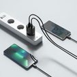 Tech-Protect C30W QC3.0 універсальний зарядний пристрій USB-A USB-C, Black