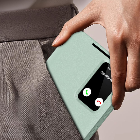 Флип-кейс для Samsung Galaxy S25 Ultra, Smart View Wallet, зелёный