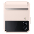 Оригинальный чехол Samsung для Galaxy Z Flip 4, Leather Flap Cover, оранжевый