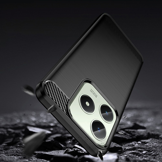 Чехол до Realme C63, Carbon, чёрный