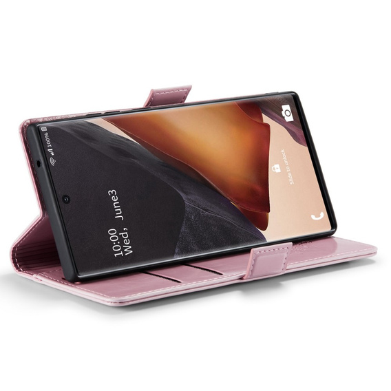 Флип-кейс CASEME для Samsung Galaxy Note 20 Ultra, Waxy Textured, розовый