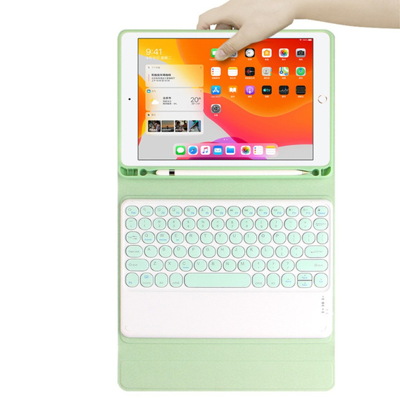 Чохол + клавіатура iPad Pro 11 2021 / 2018, iPad Air 10.9 4 2020 / 5 2022, Pen Slot, зелений