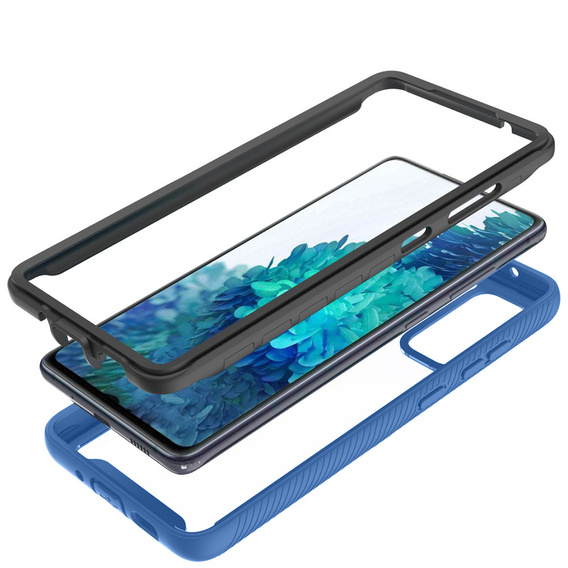 Чехол для Samsung Galaxy S20 FE, Shockproof, с пленкой, темно-синий