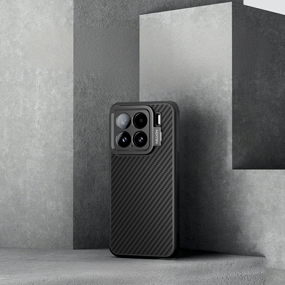 Чохол для Xiaomi 15, броньований Nillkin, Carboprof Case, для Magsafe, чорний