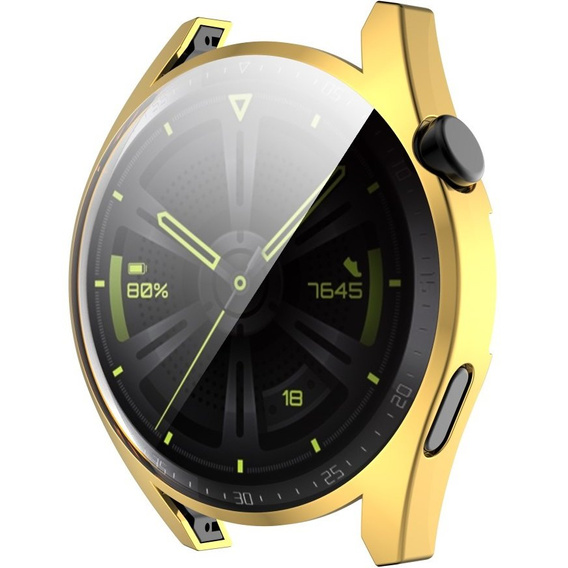 Чехол 2в1 с защитой экрана для часов Huawei Watch GT 3 46mm, Gold
