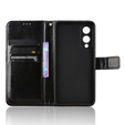 Футляр з клапаном для Samsung Galaxy S25 Edge, Crazy Horse Wallet, чорний