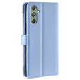 Откидной чехол для Samsung Galaxy M34, Wallet Zipper Pocket, синий