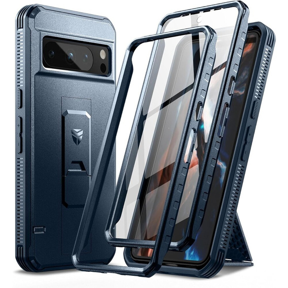 Бронированный чехол для Google Pixel 8 Pro, Dexnor Full Body (Two Frames), синий
